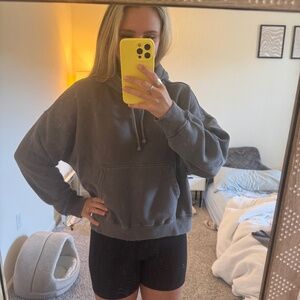 Men's Abercrombie cropped hoodie